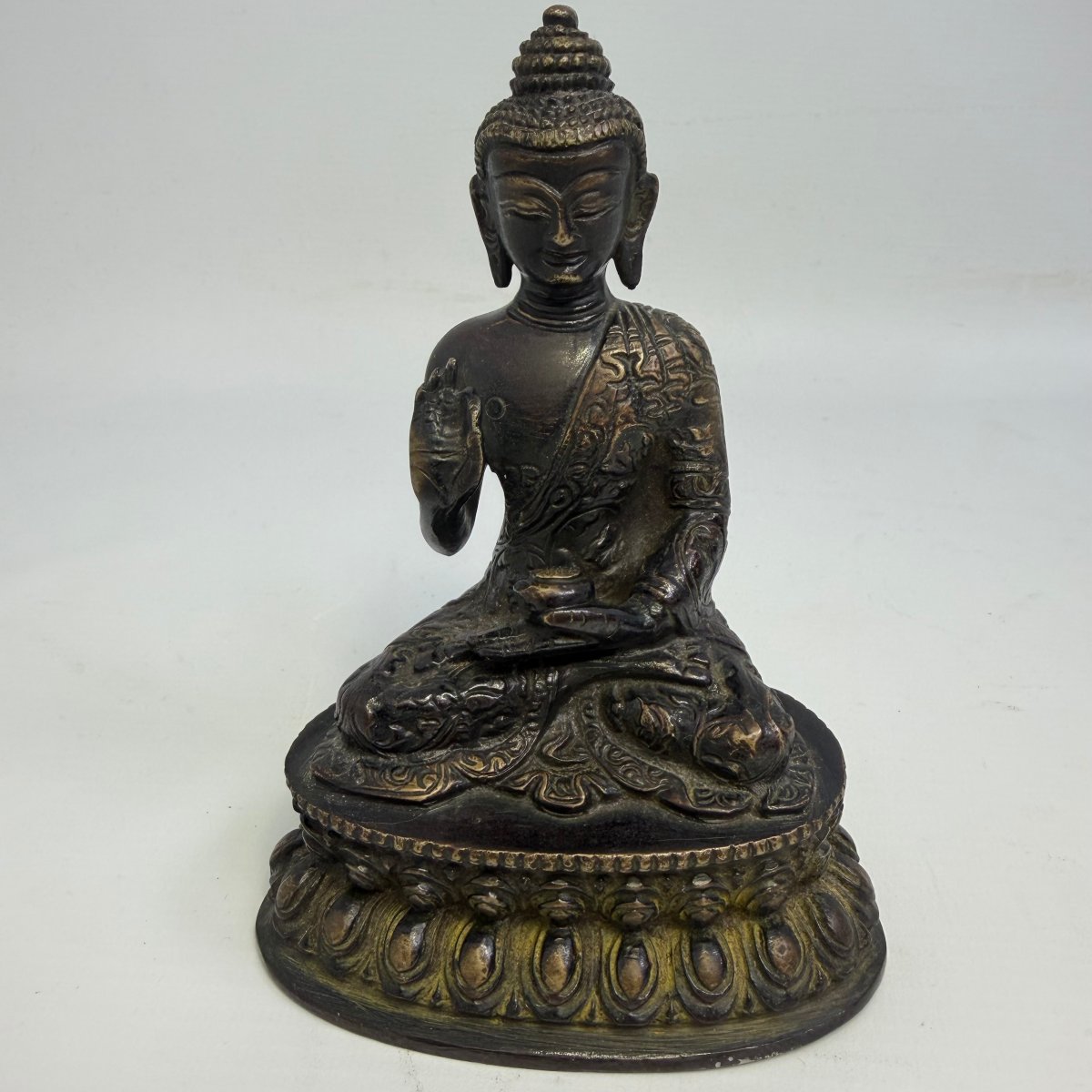 Ancient Bronze Statue Of Bhaisajyaguru Buddha, Bhaisajyaguru-photo-7