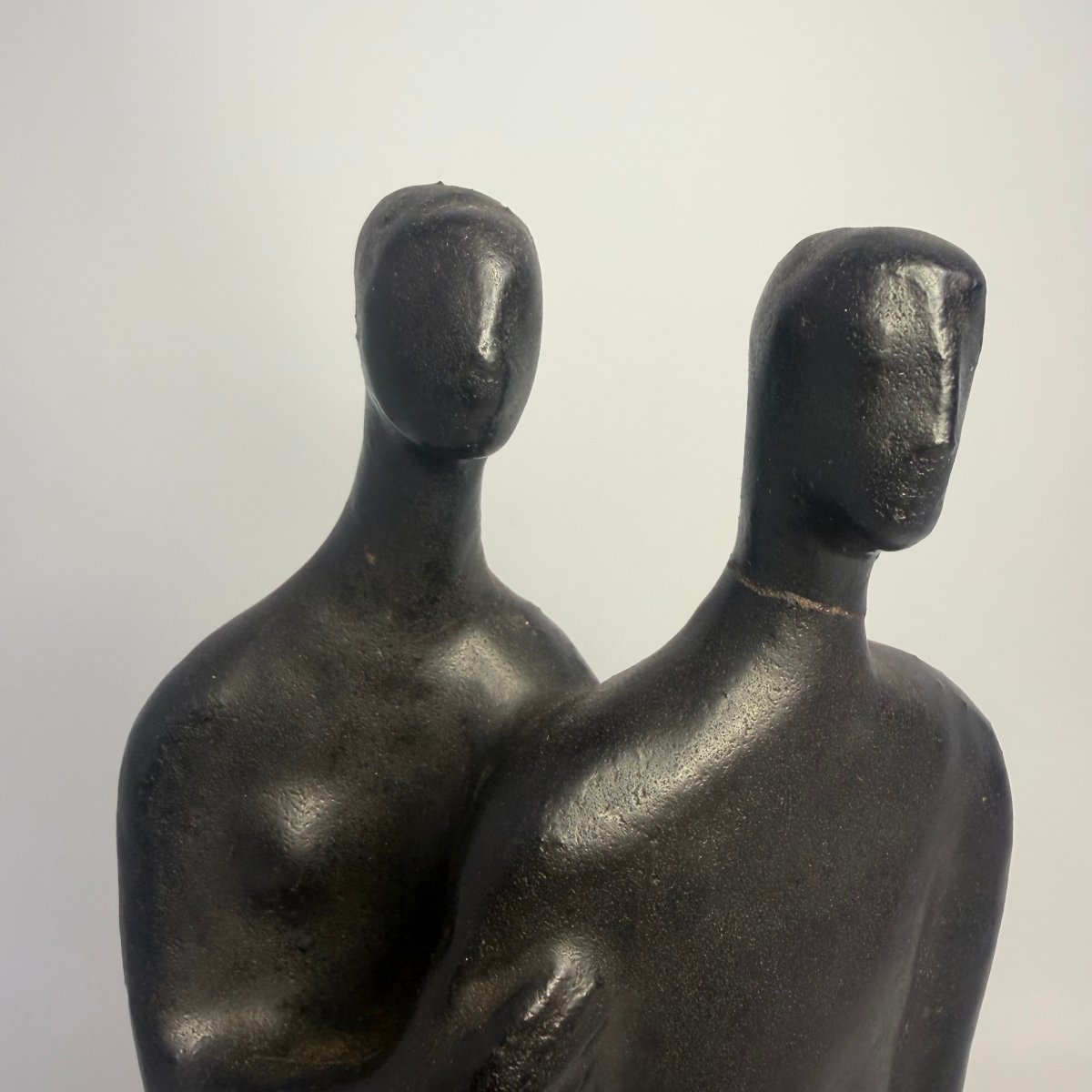 Ceramic Sculpture “couple” By Jacques Van De Vijver For Perignem -photo-2