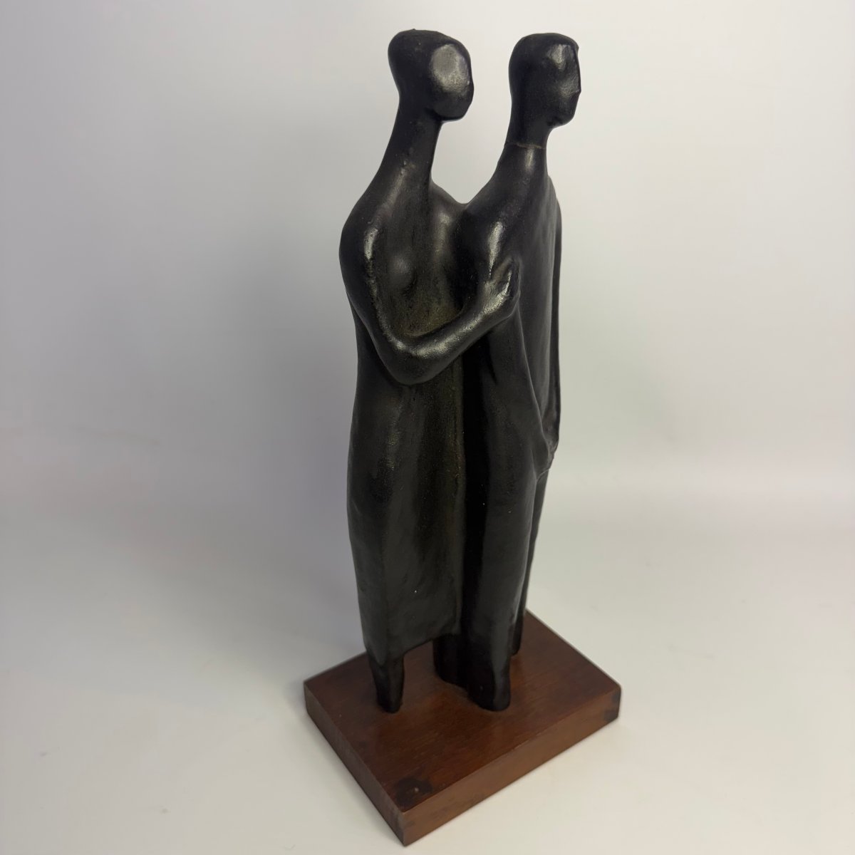 Ceramic Sculpture “couple” By Jacques Van De Vijver For Perignem -photo-3