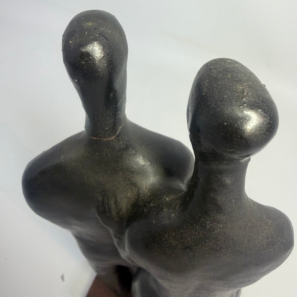 Ceramic Sculpture “couple” By Jacques Van De Vijver For Perignem -photo-1