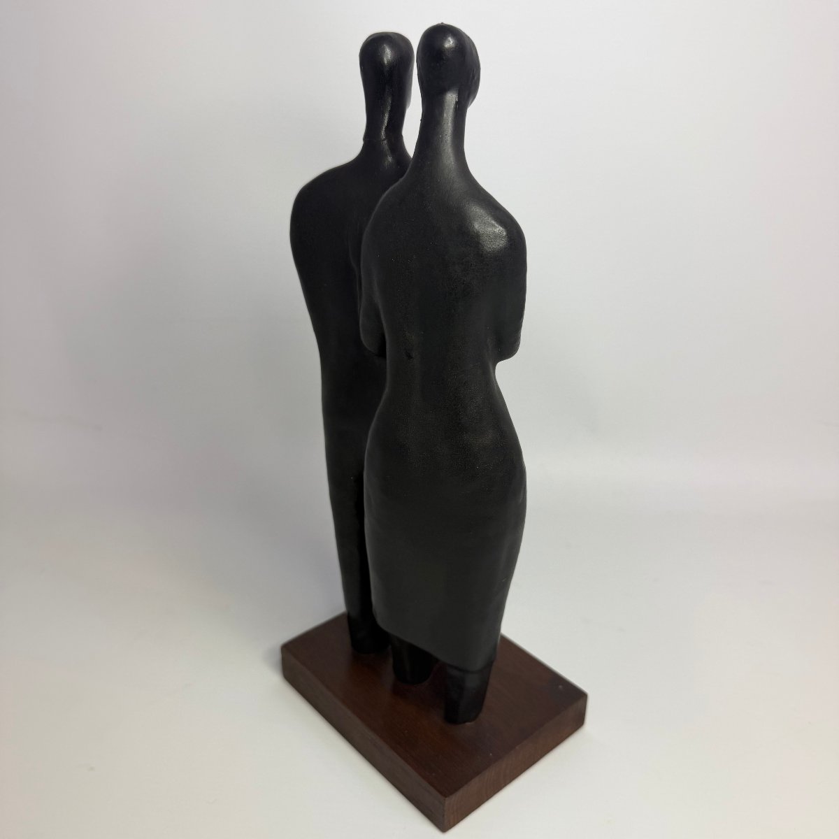 Ceramic Sculpture “couple” By Jacques Van De Vijver For Perignem -photo-3