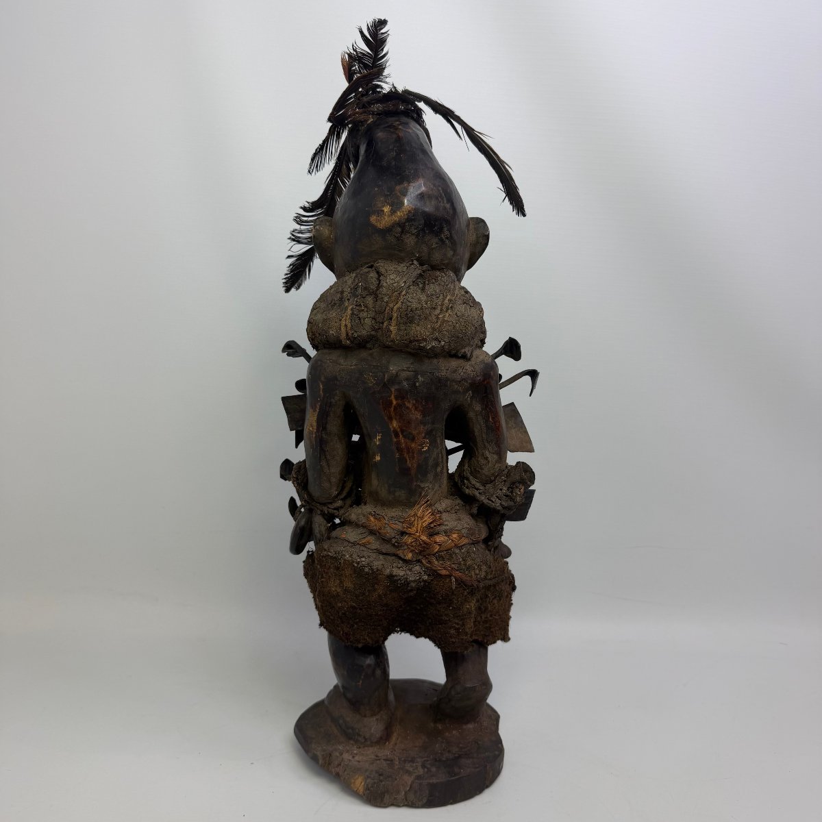 Large "nkisi Nkondi" Fetish Statue Of The Bakongo People, Adorned With Nails -photo-6