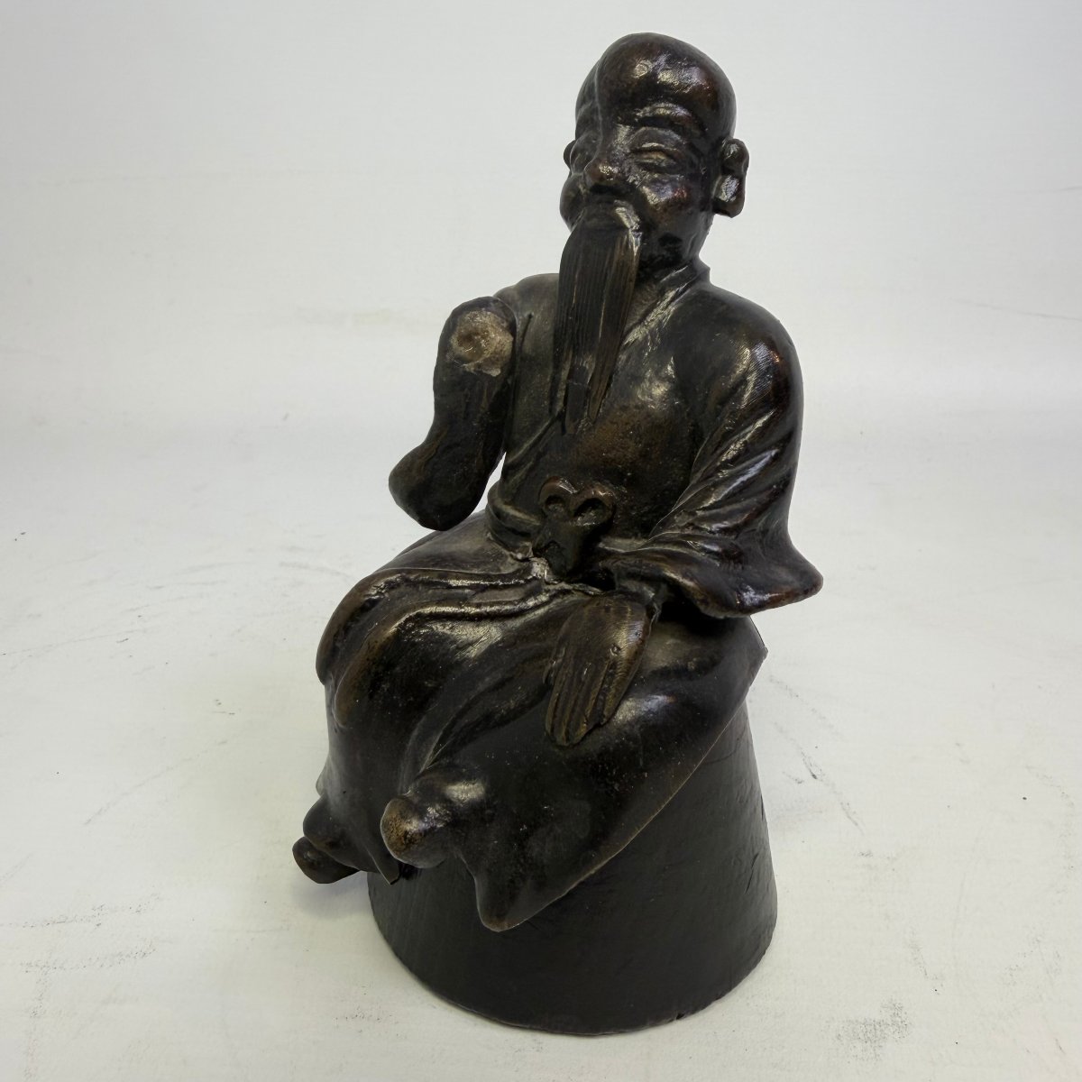 Ancient Chinese Bronze Sculpture Of Shouxing-photo-3