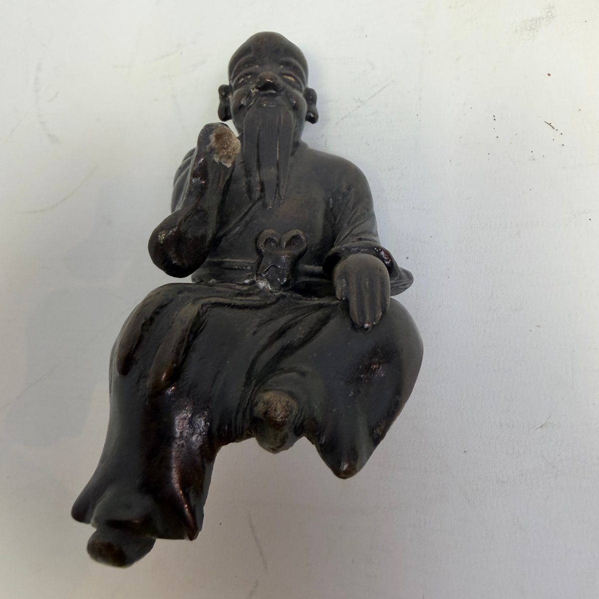 Ancient Chinese Bronze Sculpture Of Shouxing-photo-7