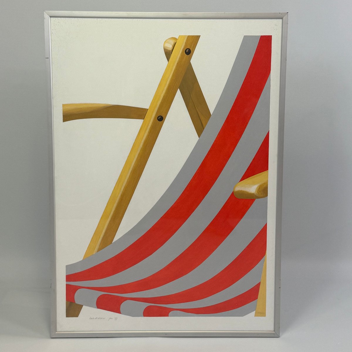Silkscreen Print “untitled Iv” By Henk J. De Vroom -photo-2