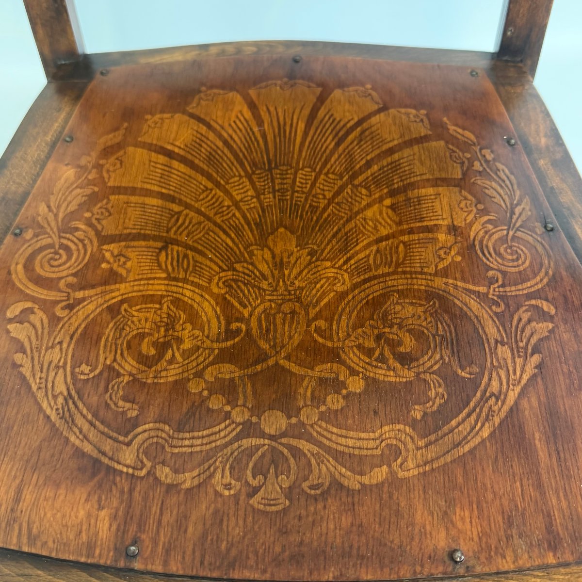 Antique Edwardian Rocking Chair With A “pressed Back” -photo-1