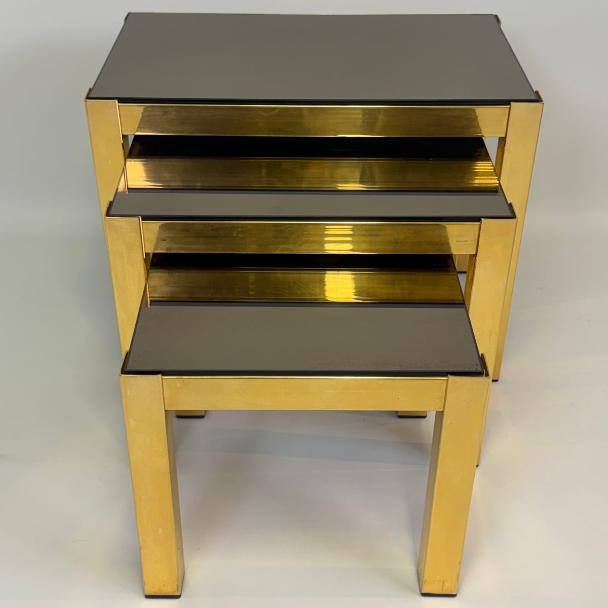 Lot de 3 tables gigognes de la marque Belgo Chrom -photo-3