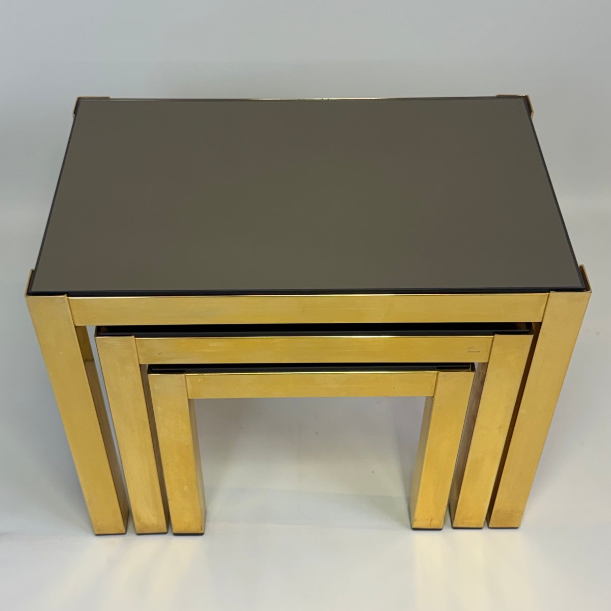Lot de 3 tables gigognes de la marque Belgo Chrom -photo-4