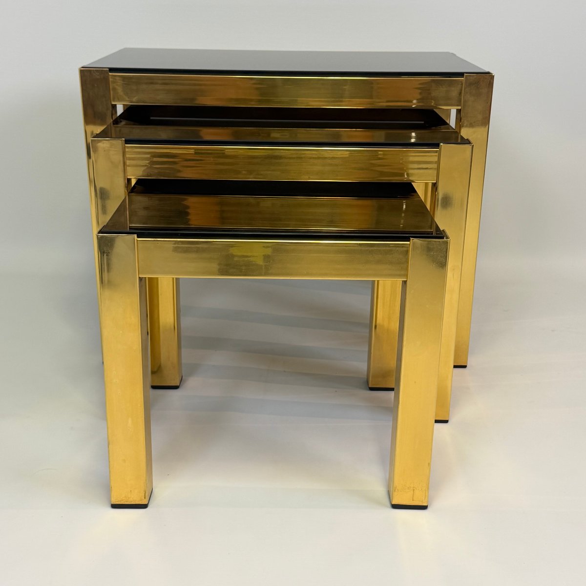 Lot de 3 tables gigognes de la marque Belgo Chrom -photo-6