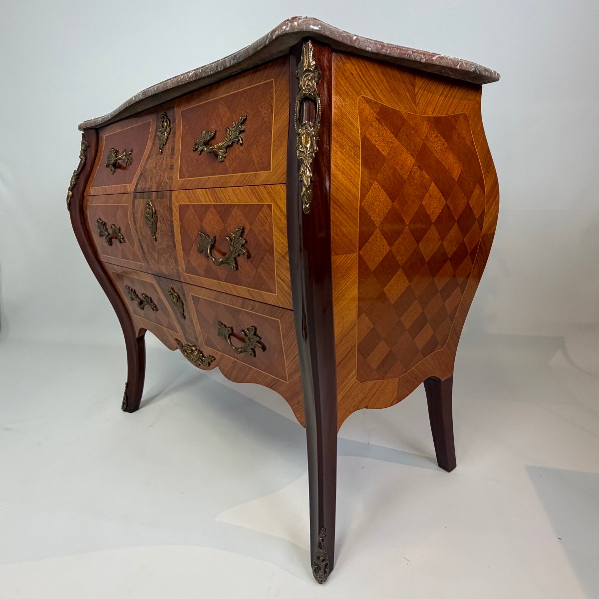 Commode bombée de style Louis XV -photo-4