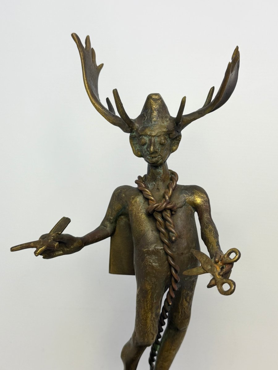 Sculpture en bronze « Olivier le Diable » de Jef Claerhout -photo-8