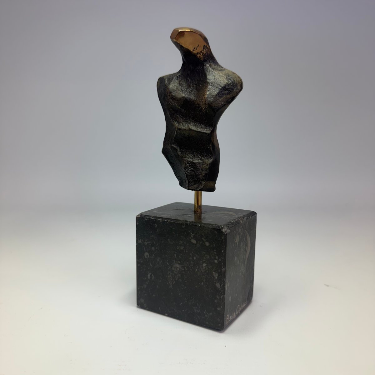  Bronze Sculpture On A Marble Pedestal By Boud Ceysens