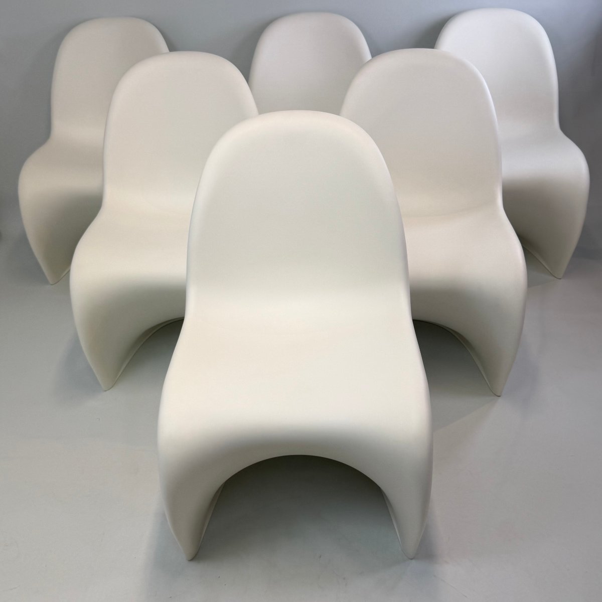 Ensemble de 6 chaises Panton pour Vitra  -photo-1