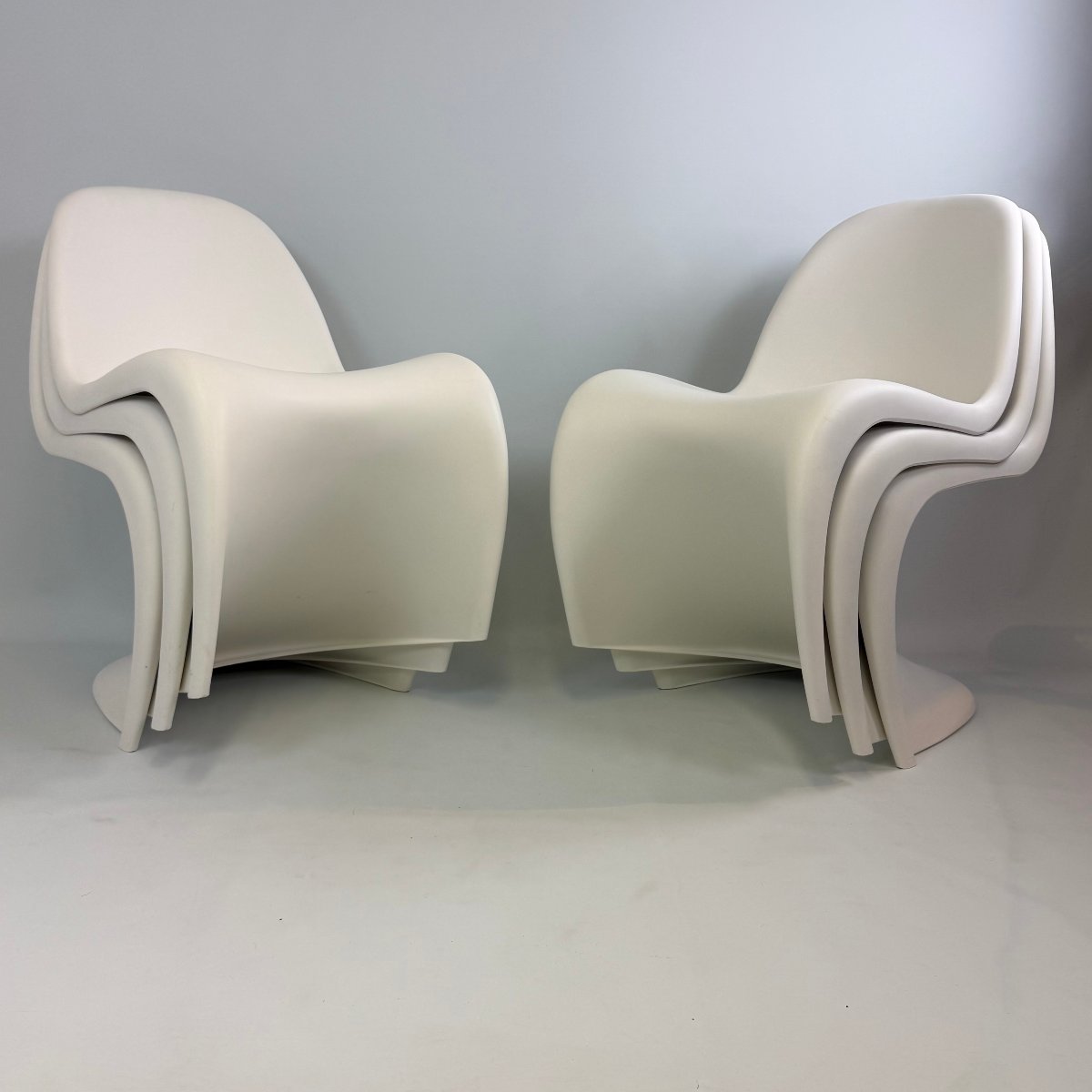Ensemble de 6 chaises Panton pour Vitra  -photo-5