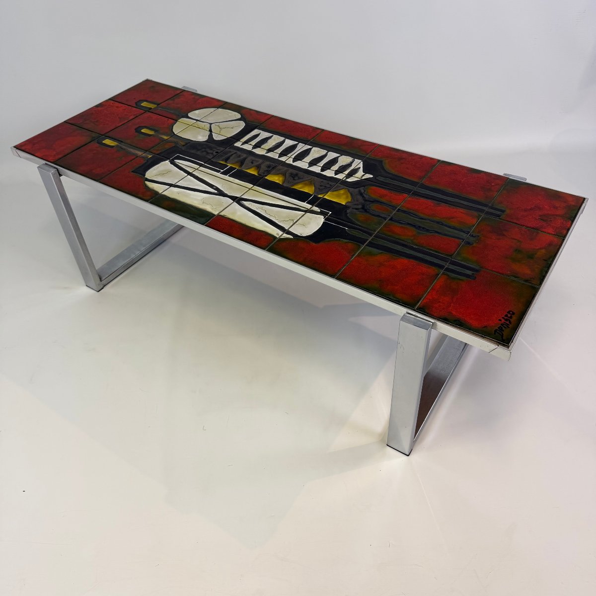  Table basse en céramique signée Antonio De Nisco 