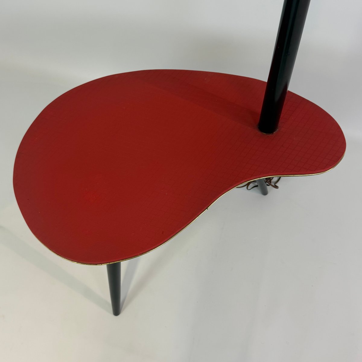 Table d'appoint « Palette de peintre » avec lampadaire intégré-photo-5