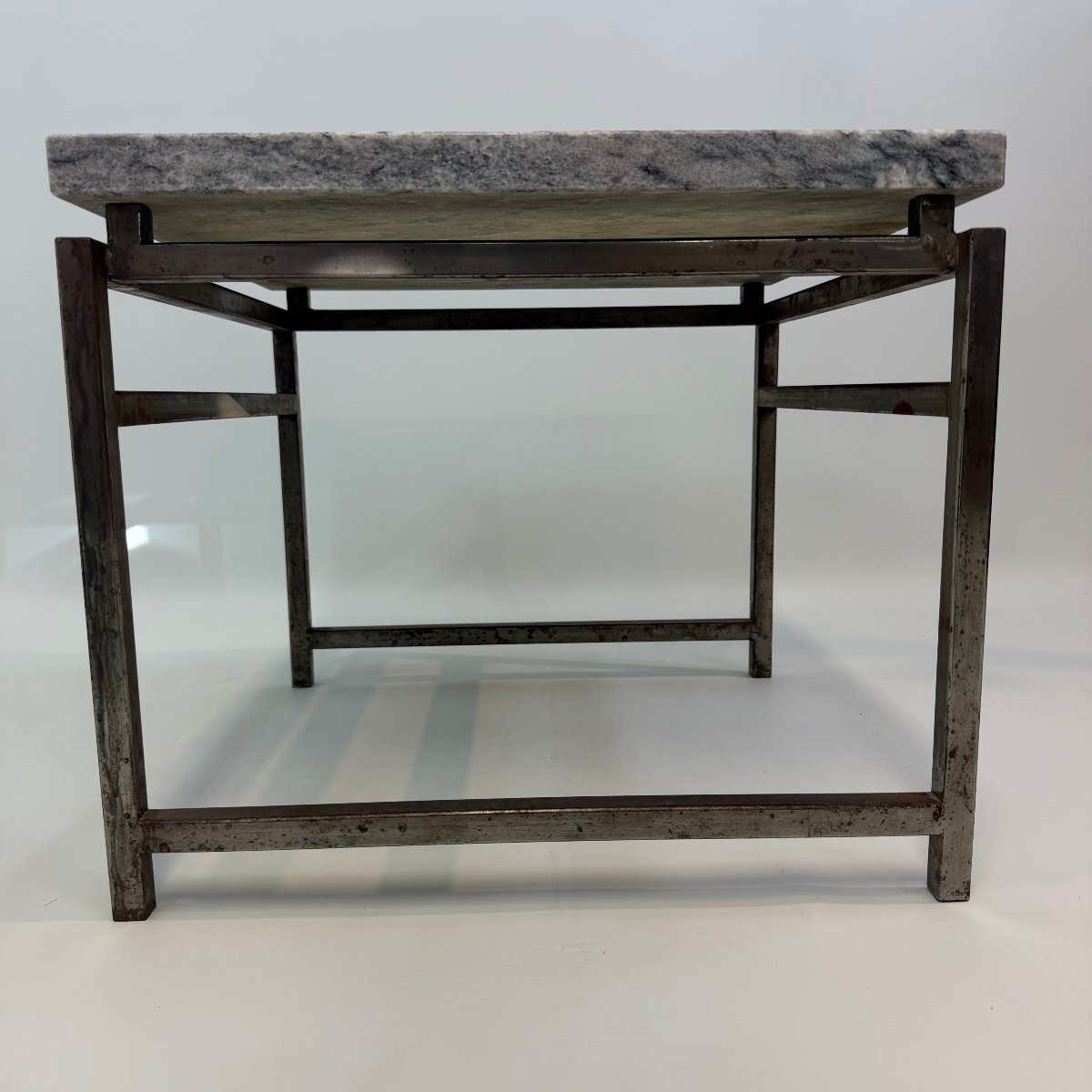 Table d'appoint en marbre de Jacques Goossens-Bara -photo-4