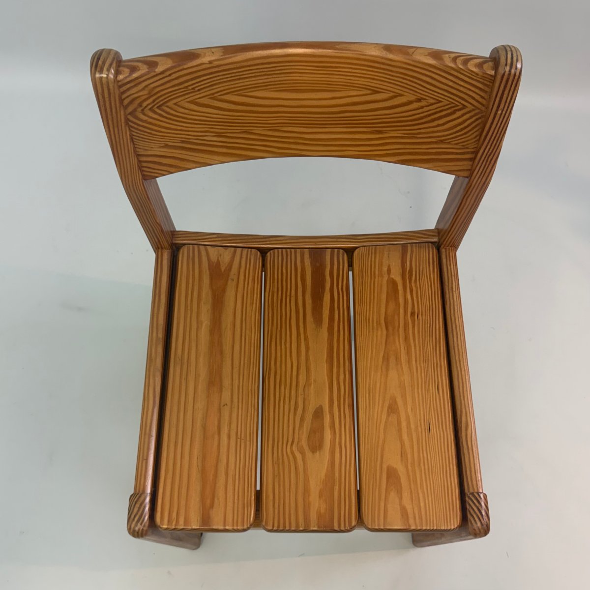 Ensemble de 5 chaises de salle à manger en pin Douglas -photo-3