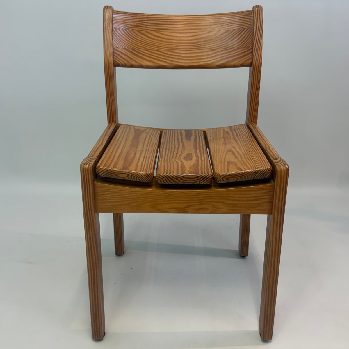 Ensemble de 5 chaises de salle à manger en pin Douglas -photo-7
