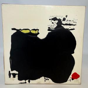 « Le chat », huile sur panneau de Christine Ravaux