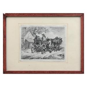 Gravure « Les cultivateurs de choux autrichiens » de Johann Adam Klein