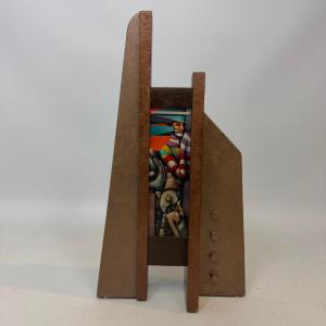 Sculpture multimédia de Dany Bloes 