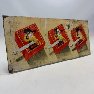 Panneau publicitaire lithographié pour les cigarettes Belga