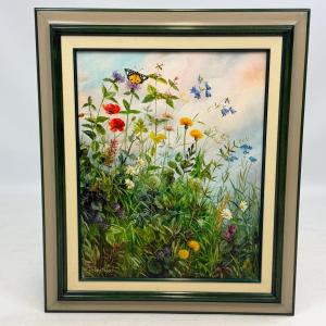 Oil On Canvas “from Flower To Flower ”by Vera Sobotoka