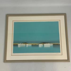Lithographie « La lagune » de Pierre Doutreleau