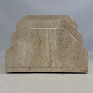 Travertine Magazine Rack