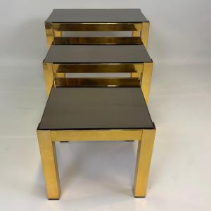 Lot de 3 tables gigognes de la marque Belgo Chrom