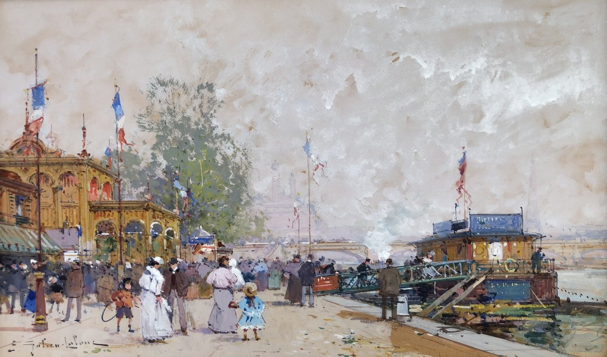 GALIEN LALOUE Peinture Française 20è Paris Pavillon FrançaisExpositionUniverselle1900Certificat-photo-2