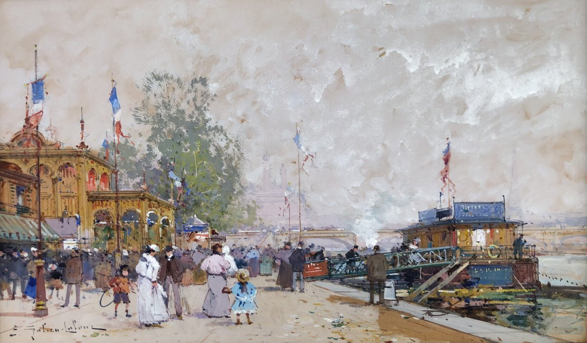 GALIEN LALOUE Peinture Française 20è Paris Pavillon FrançaisExpositionUniverselle1900Certificat-photo-3