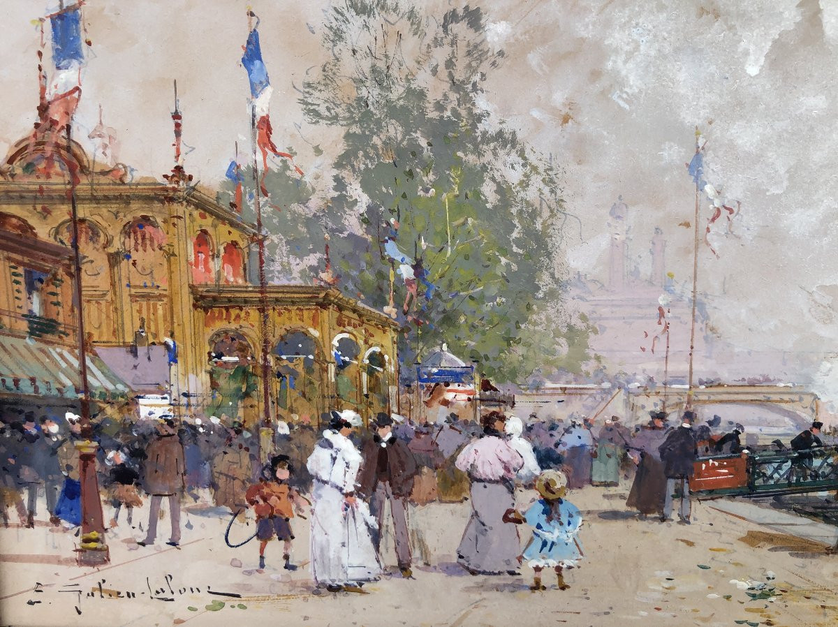 GALIEN LALOUE Peinture Française 20è Paris Pavillon FrançaisExpositionUniverselle1900Certificat-photo-1
