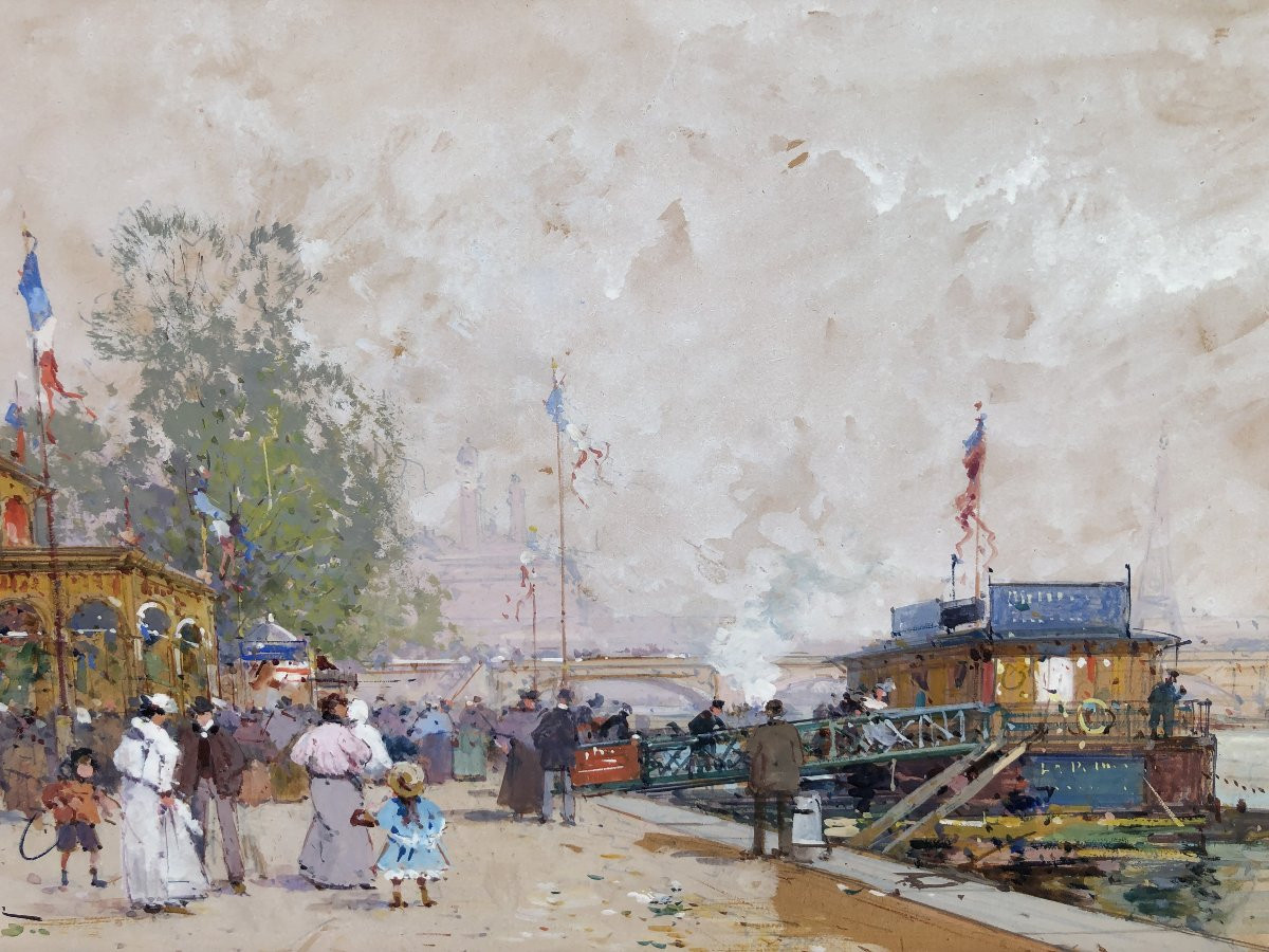 GALIEN LALOUE Peinture Française 20è Paris Pavillon FrançaisExpositionUniverselle1900Certificat-photo-2