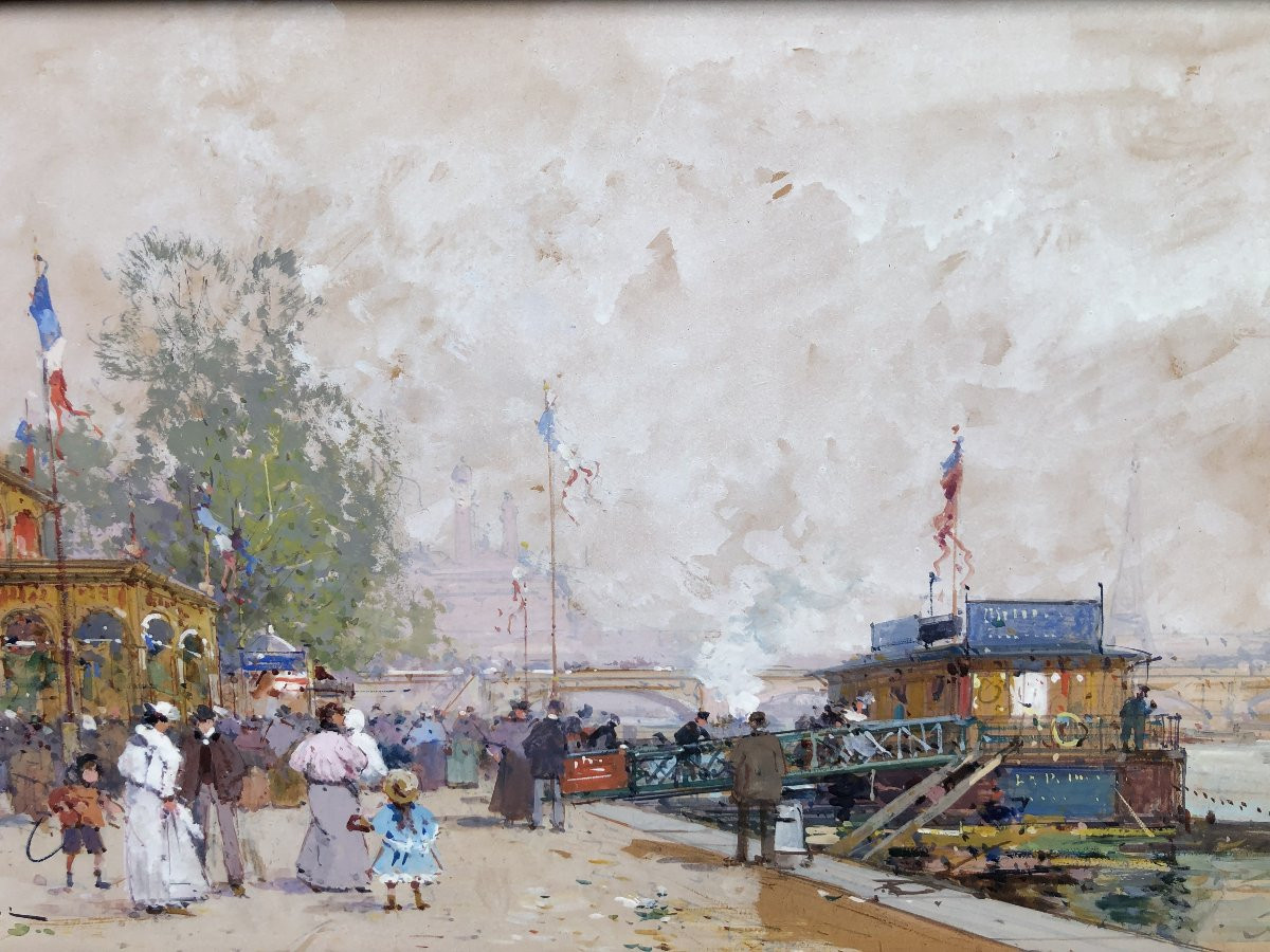 GALIEN LALOUE Peinture Française 20è Paris Pavillon FrançaisExpositionUniverselle1900Certificat-photo-6