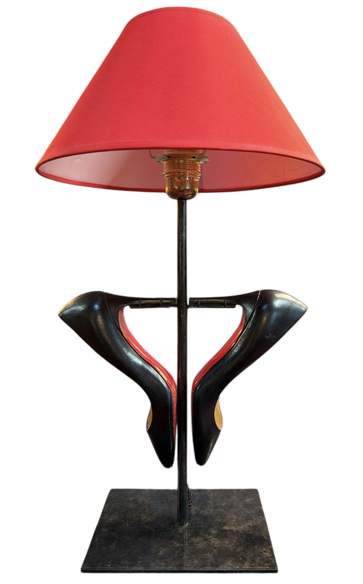 Cinderella Lamp : Two Louboutin Shoes Mounted As A Lamp