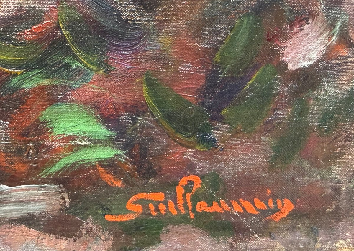 Guillaumin Armand Crozant, Banks Of The Sedelle, Oil On Canvas Circa 1912, Signed, Certificate -photo-6