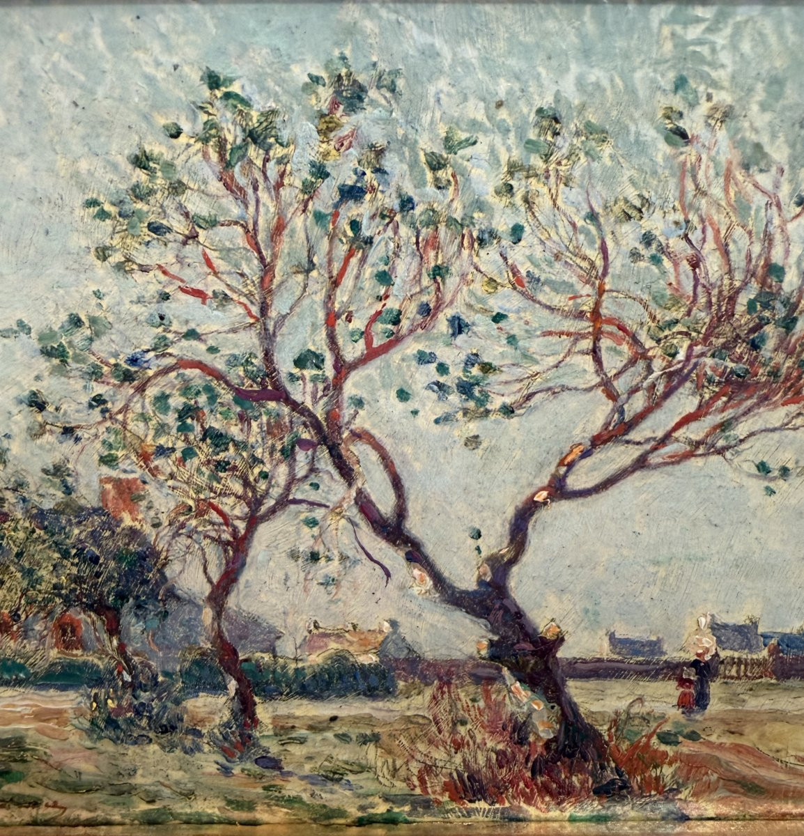 Ferdinand Du Puigaudeau, Painting Of Brittany, Houses In Brière, Oil On Canvas, Signed, Certificate Of Authenticity-photo-6