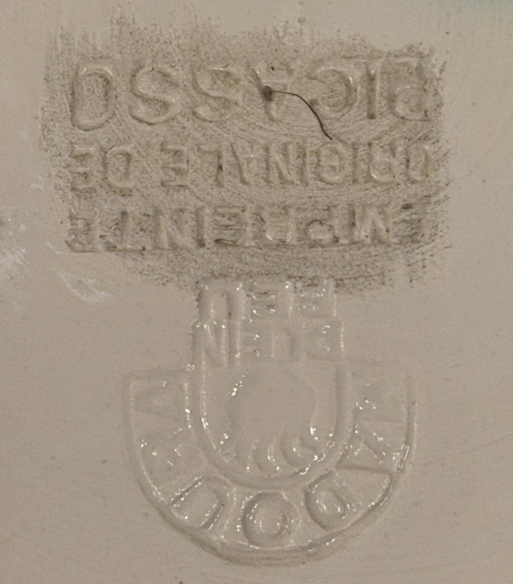 Pablo Picasso & Ateliers Madoura Vallauris Ar 1953 No. 179 In The Catalogue Of The Ceramic Works-photo-1