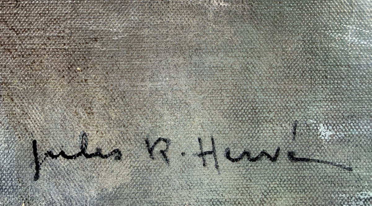 HERVE Jules Peinture impressionniste 20è Paris place de l'Opéra Huile sur toile Certificat-photo-4