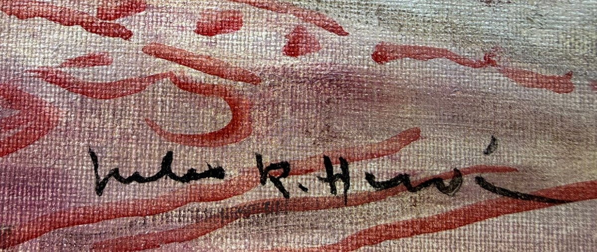 HERVE Jules Tableau Impressionniste XXè Paris Paris foyer de l'Opéra HuiletoileSignéeCertificat-photo-1