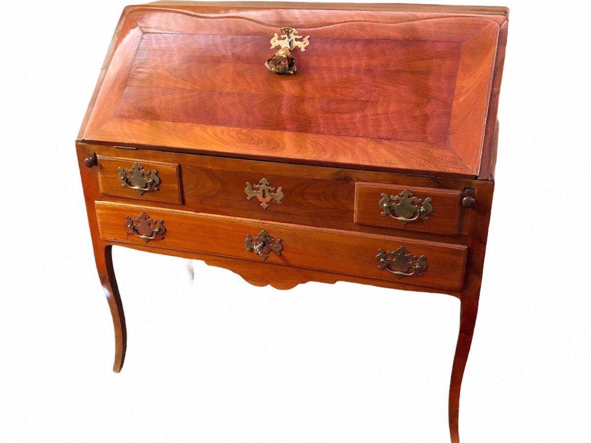 Office Malouin Slope In Mahogany 18th Century