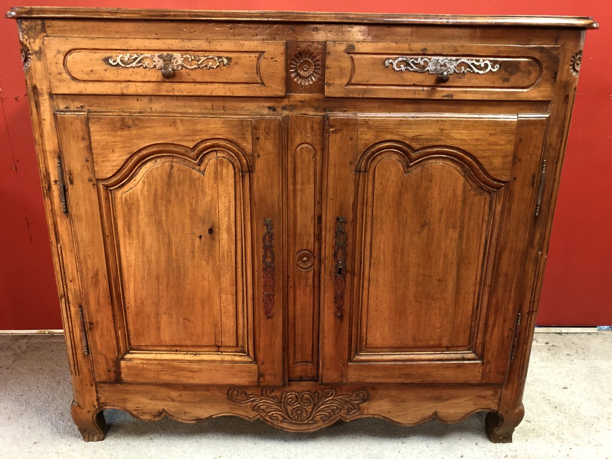 Low Sideboard In Walnut 19th Century-photo-2