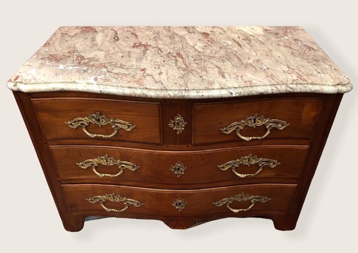 Commode d'époque Louis XV De Port En Acajou De Cuba-photo-2