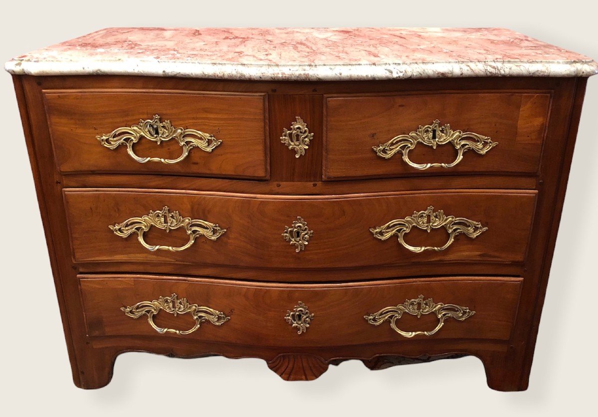 Commode d'époque Louis XV De Port En Acajou De Cuba-photo-3