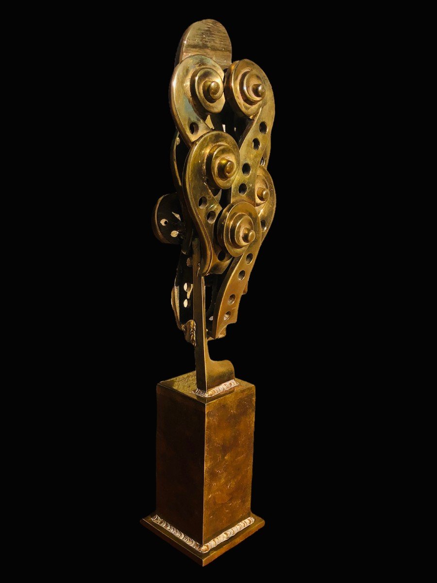 Arman Sculpture En Bronze Signée 20ème Siècle Crosses De Violon Art Moderne-photo-2