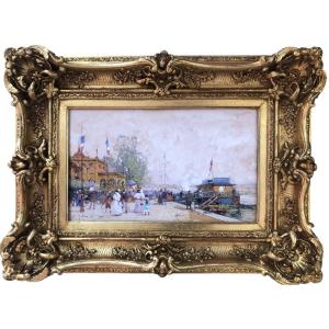 GALIEN LALOUE Peinture Française 20è Paris Pavillon FrançaisExpositionUniverselle1900Certificat