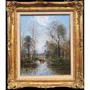Japy Louis Aimé Painting 19th Century French School Oil On Canvas Signed