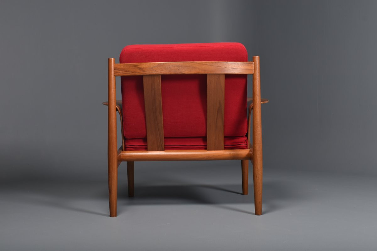 Danish Teak Armchair By Grete Jalk-photo-3
